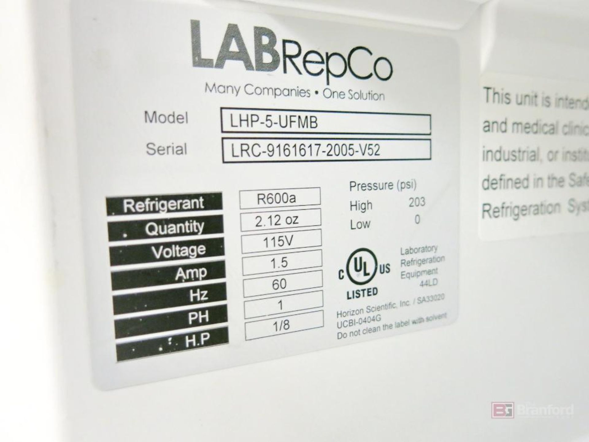 LabRepCo Model Futura - 20 C Freezer - Image 2 of 2