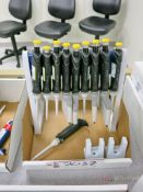Lot of (9) USA Scientific Pipettes, Sizes Include: 100, 200, 20