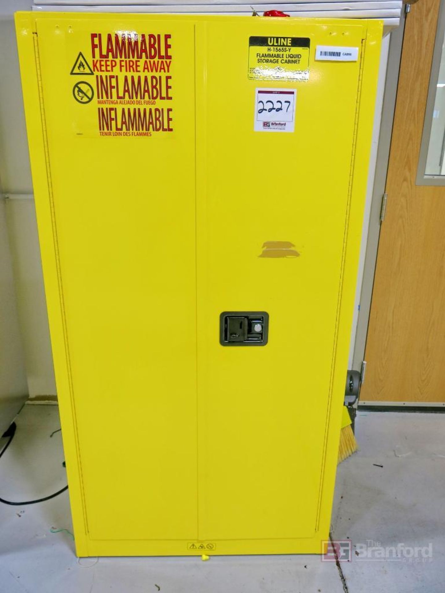 U-line H-1565S-Y Flammable Liquid Storage Cabinet