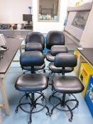 Lot of (6) Lab Style Chairs