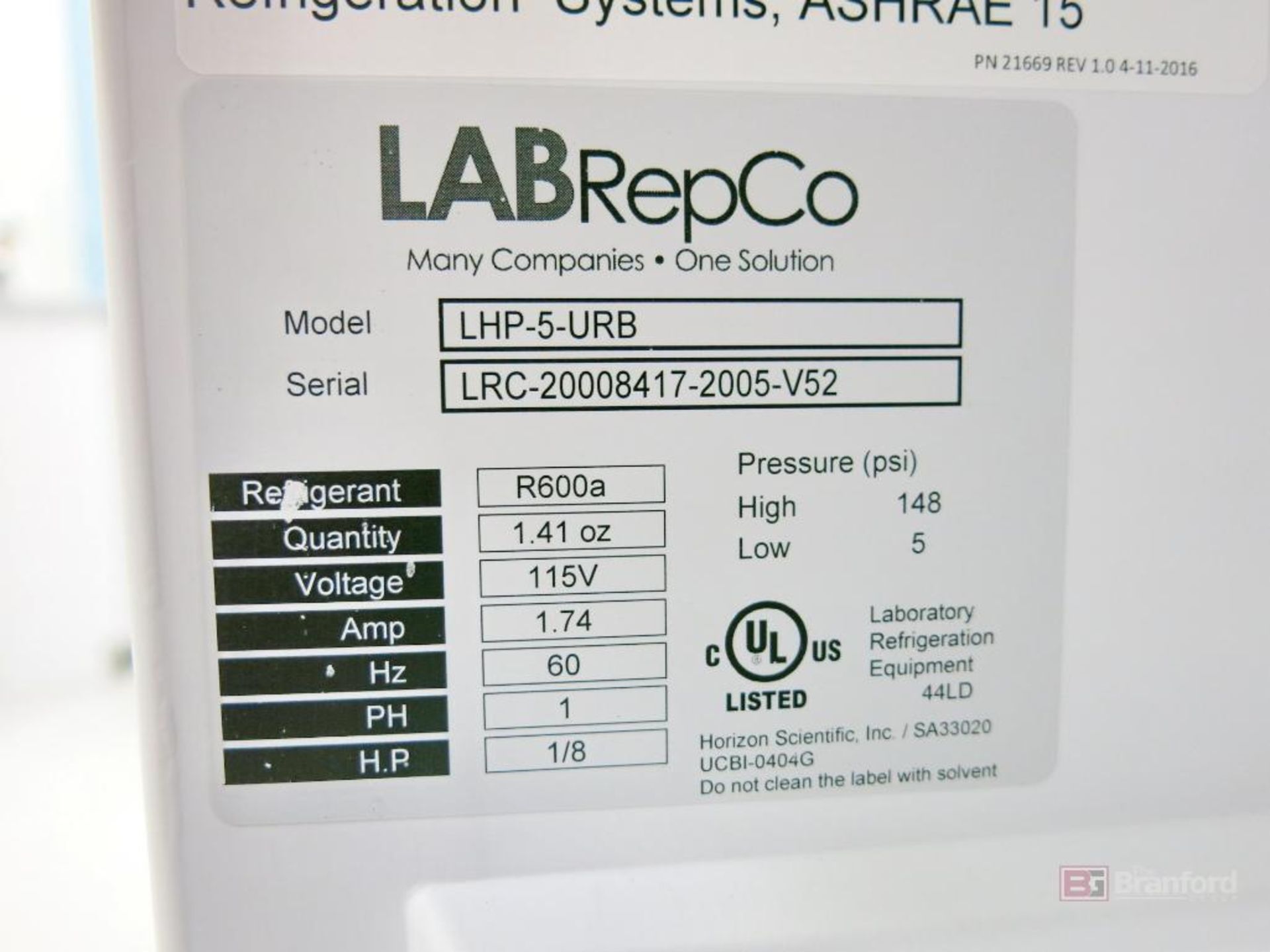 LabRepCo Model Futura +4C Refrigerator - Image 3 of 3