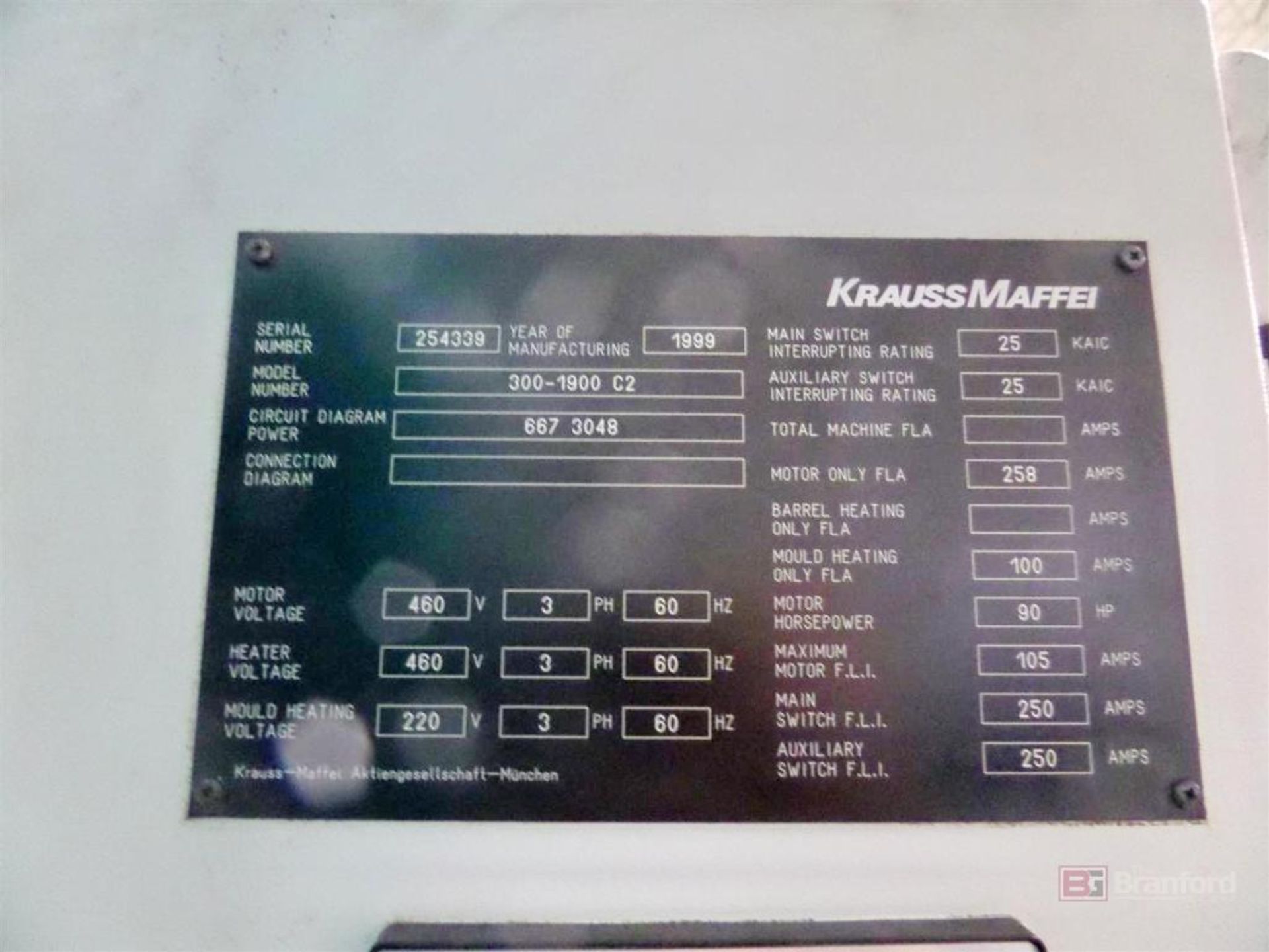 Krauss Maffei 300-1900 C2 Injection Molding Machine - Image 17 of 18