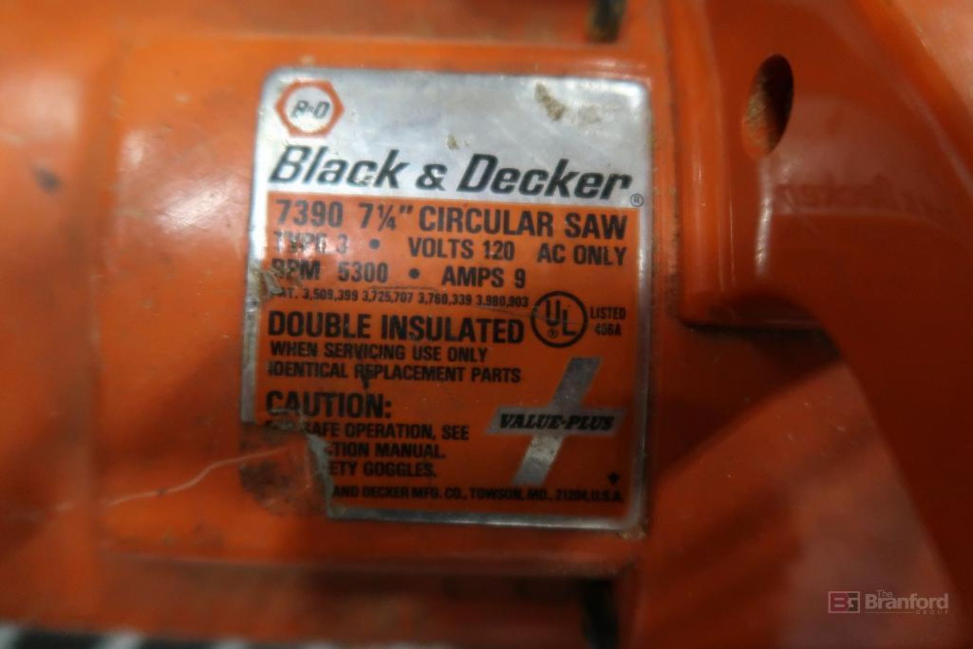 Black & Decker 7-1/4" Circular Saw Model 7390 - Image 2 of 2