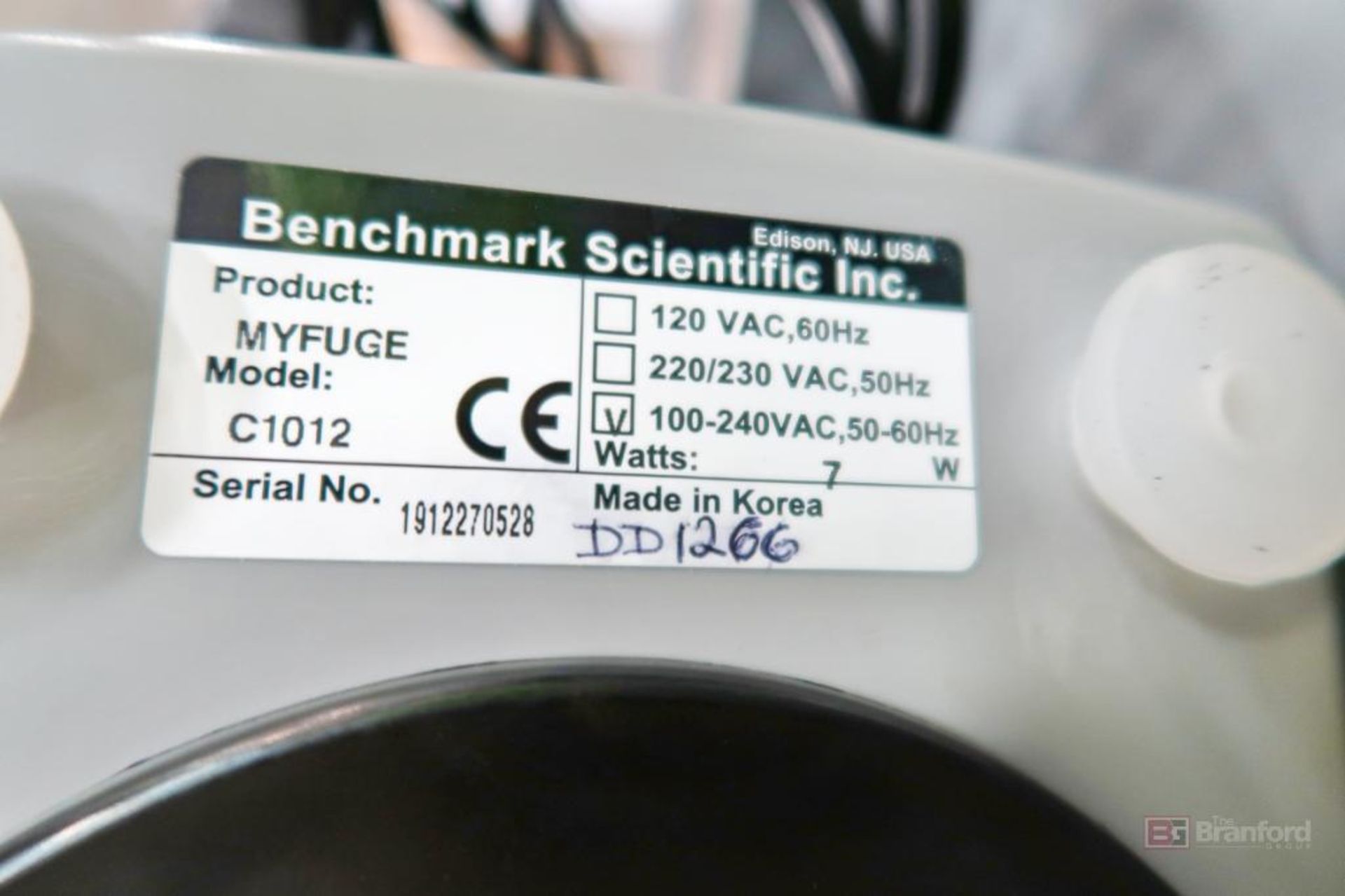 Benchmark Scientific Myfuge 5 Centrifuge - Image 3 of 3