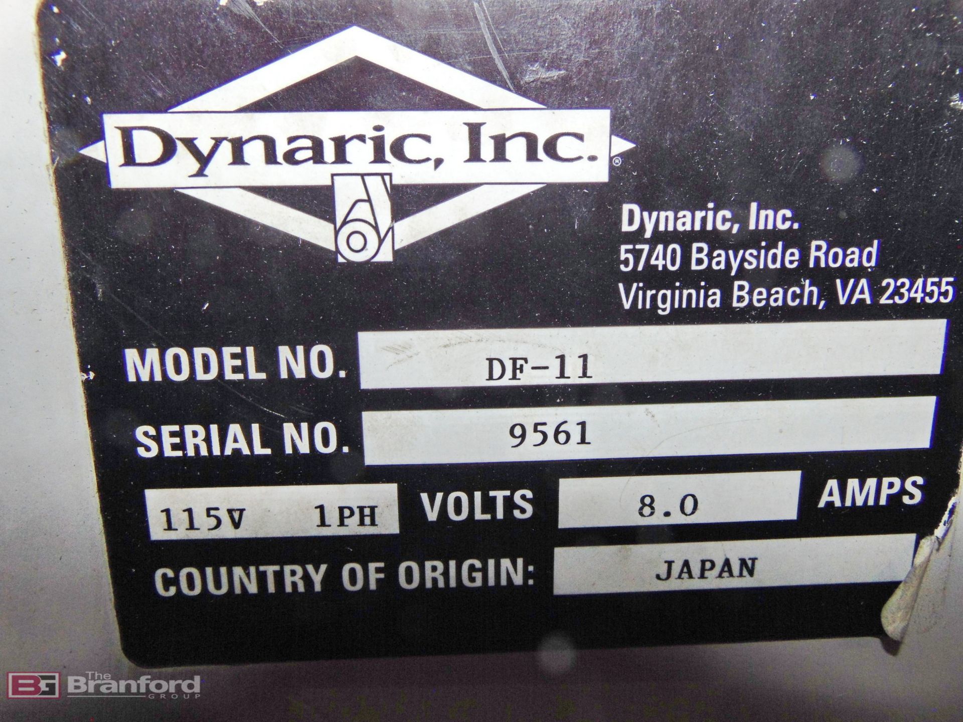 Dynaric Inc. Carton Strapping Machine - Image 2 of 2