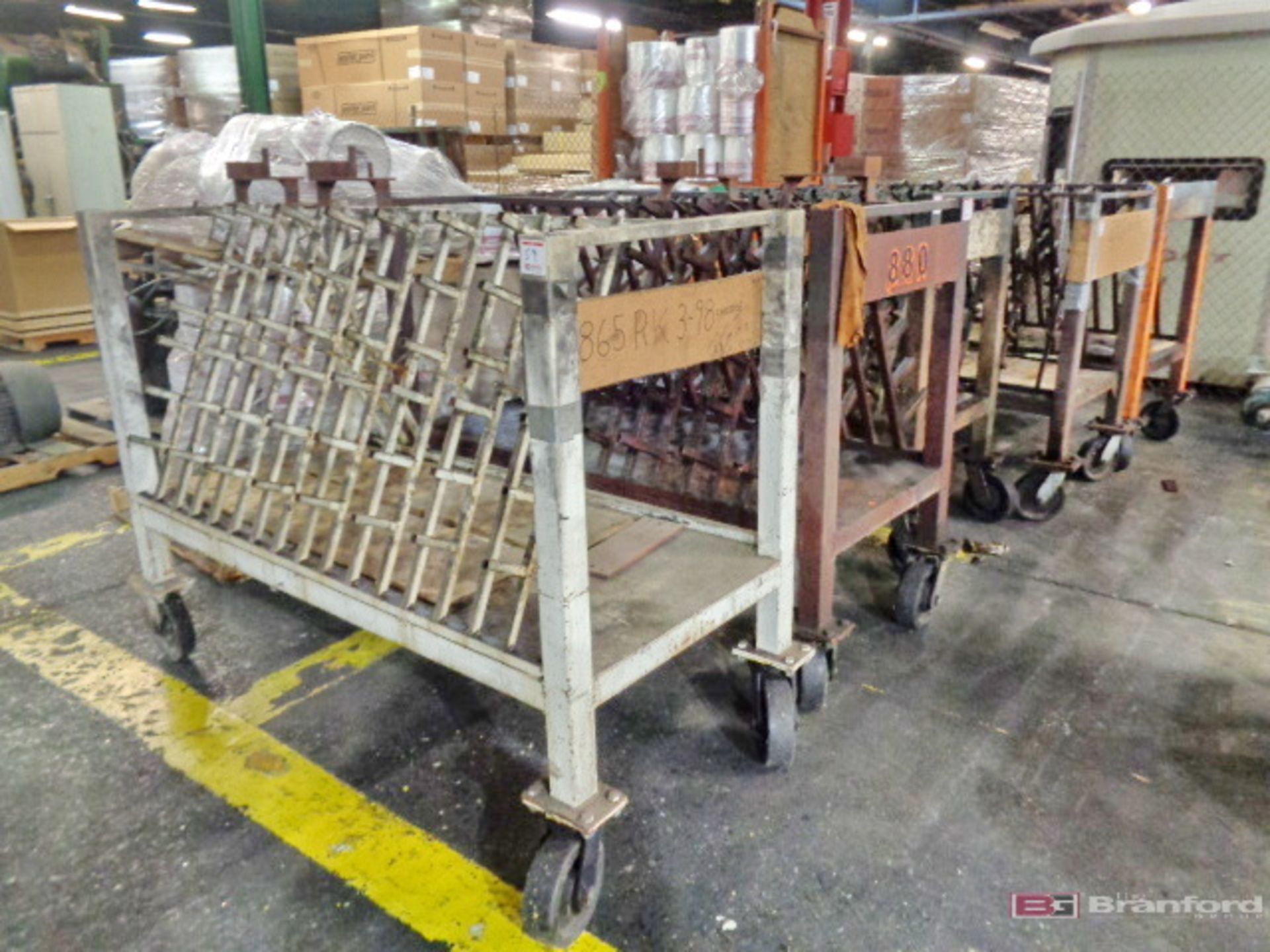 (5) Heavy Duty Steel Carts / Racks w/ Casters