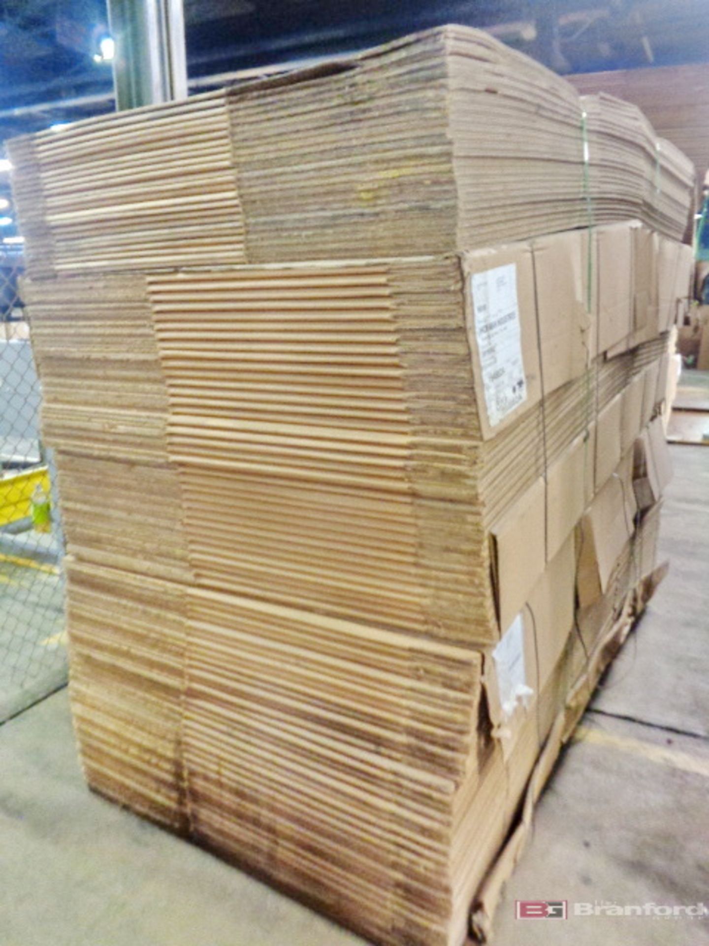 Large Lot of Corrugated Boxes Banded On Pallets - Image 4 of 4