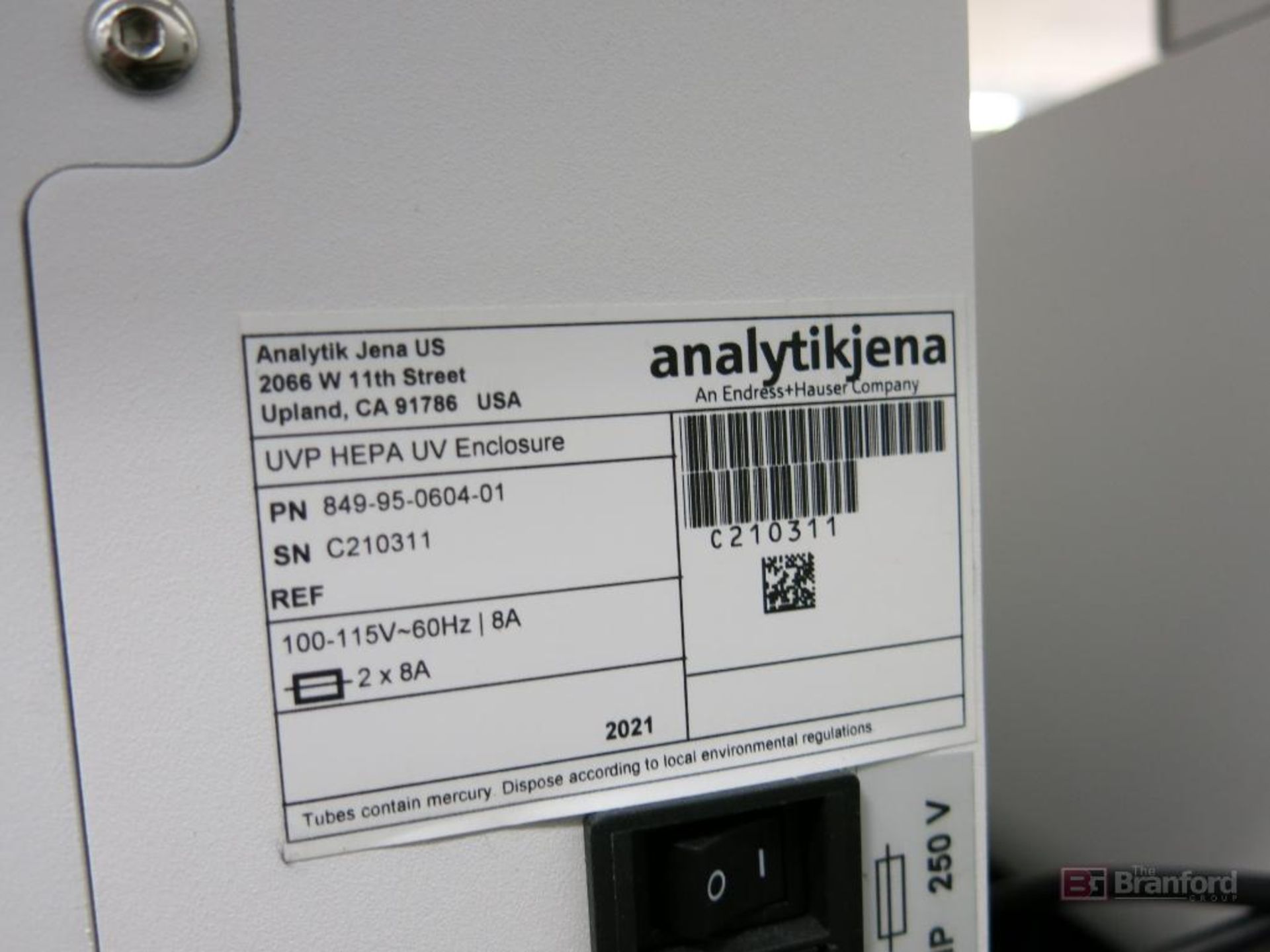 Analytik Jena UVP Hepa UV Enclosure - Image 3 of 3