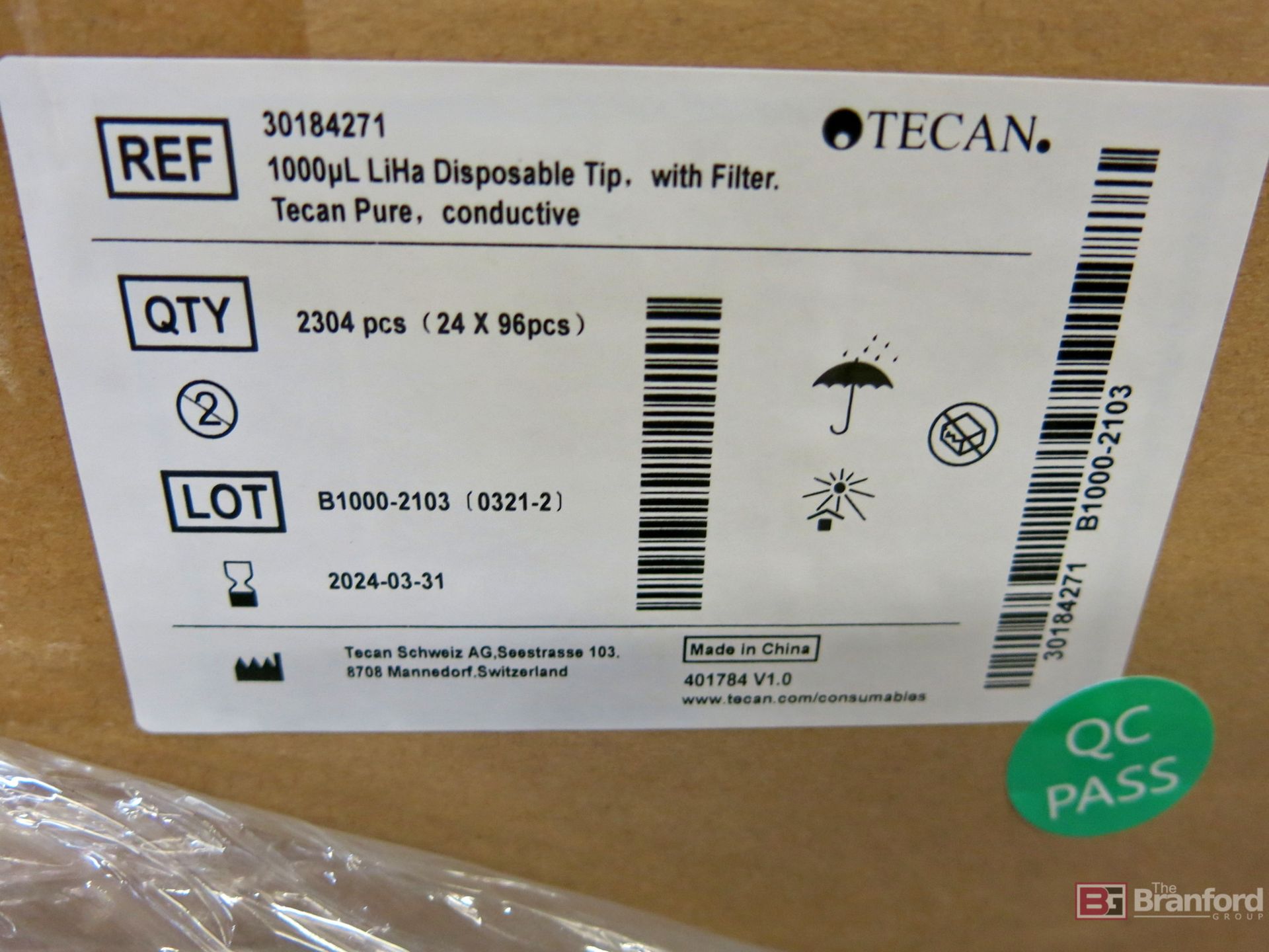 Pallet Lot of Tecan 1000 UL LiHa Disposable Tips w/ Filters - Image 2 of 2