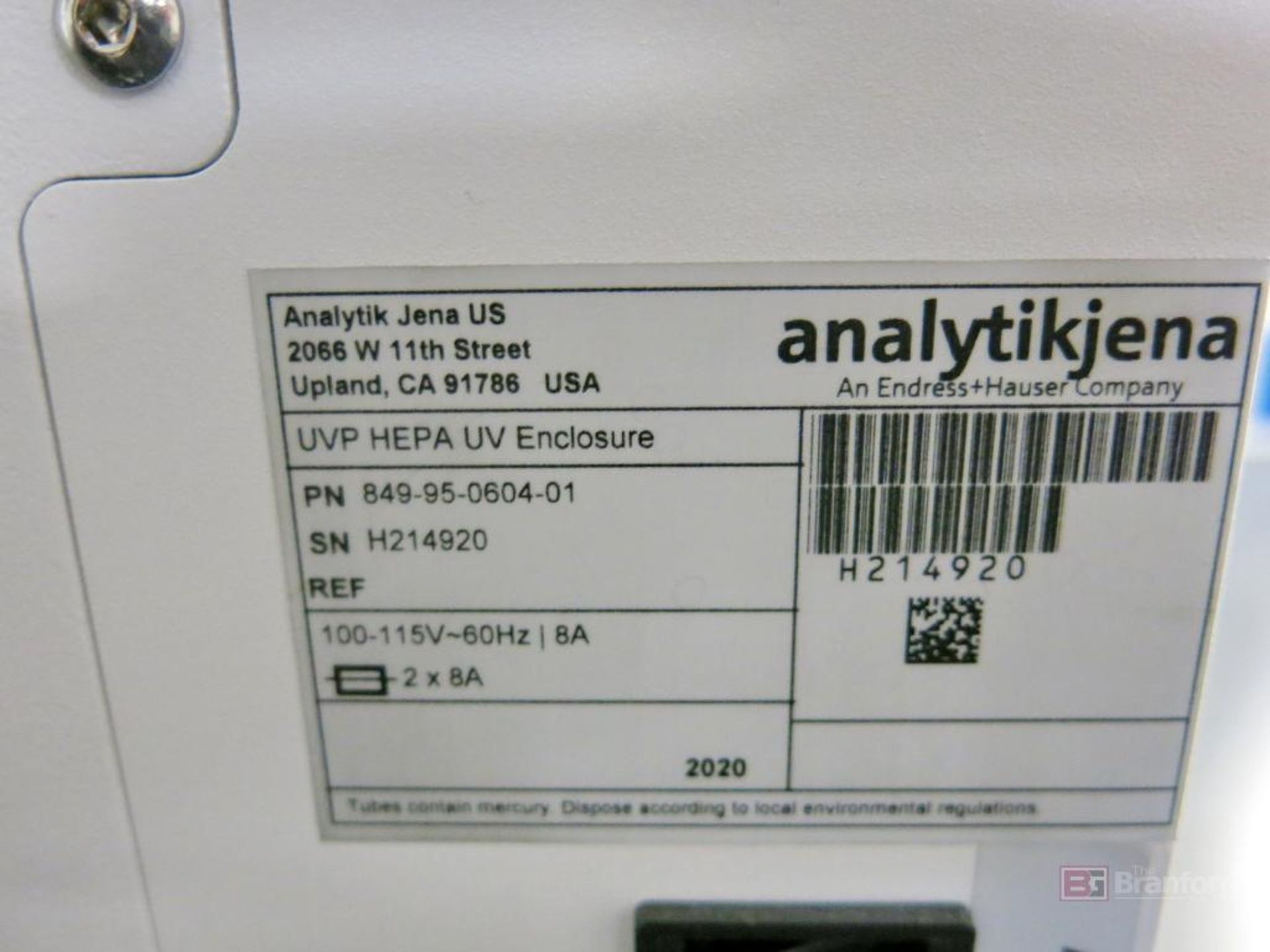 Analytik Jena UVP Hepa UV Enclosure - Image 3 of 3