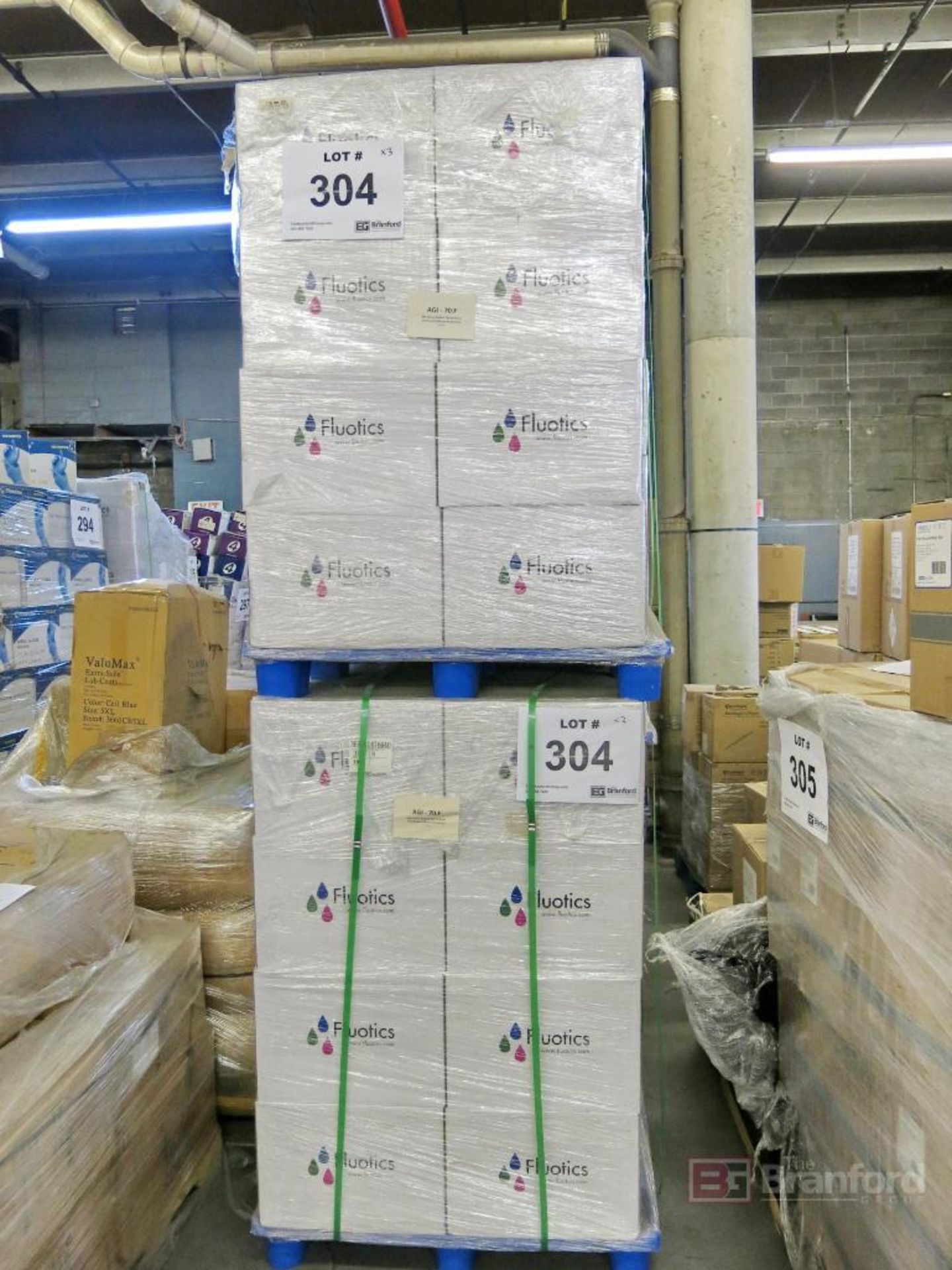 (3) Pallet Lots of Fluotics Model AGI-70F 50 UL