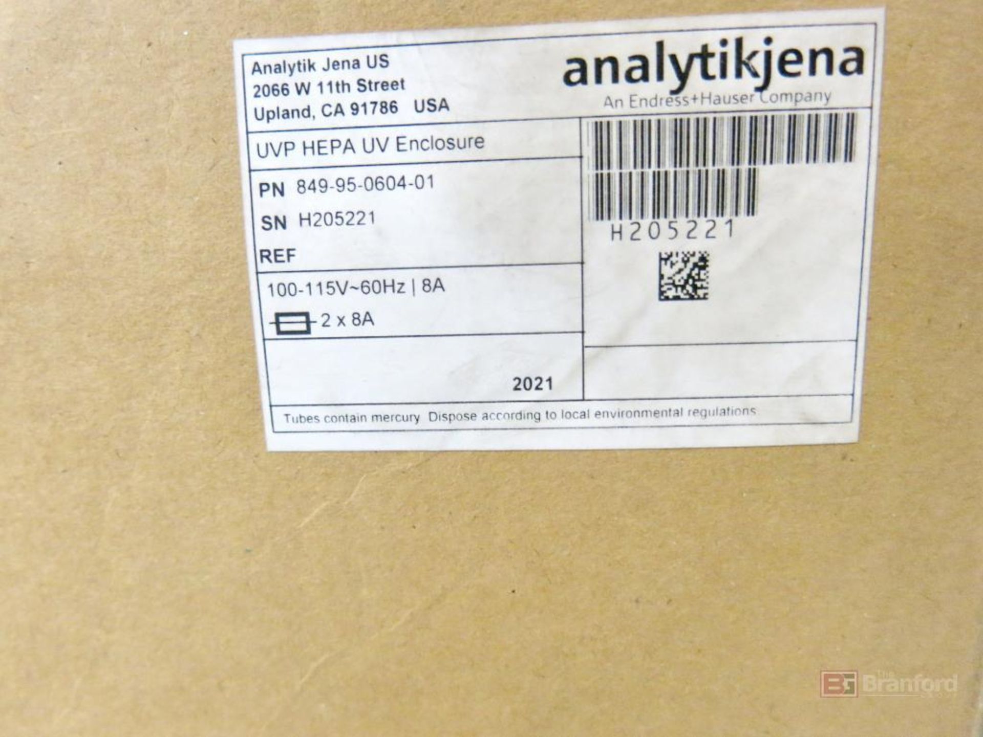 Analytik Jenna UVP Hepa UV Enclosure - Image 2 of 2