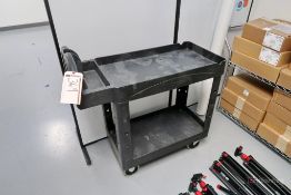 Rubbermaid plastic 2-Shelf utility cart