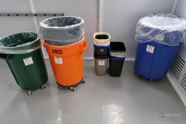 Large trash barrels and dolly’s