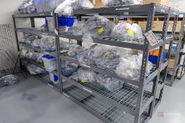 (4) Medium duty shelving units