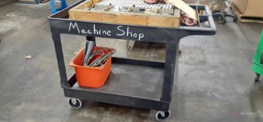 (4) 2-Tier Rubbermaid Carts