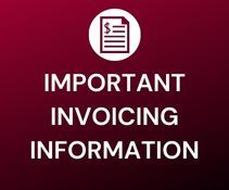 IMPORTANT INVOICING & PAYMENT INFORMATION