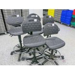 (5) Hard Rubber Lab Chairs