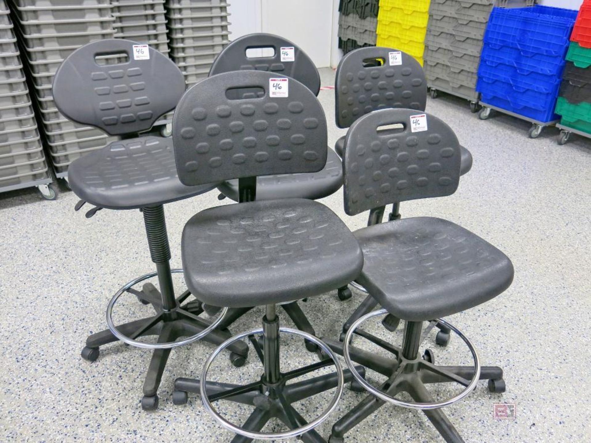 (5) Hard Rubber Lab Chairs