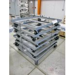 (6) 48" x 40" Heavy Duty Steel Castered Carts