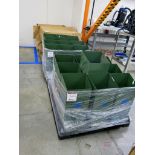 (3) Pallets of Steel Top Load Bottom Retrieve Dispensing Bins