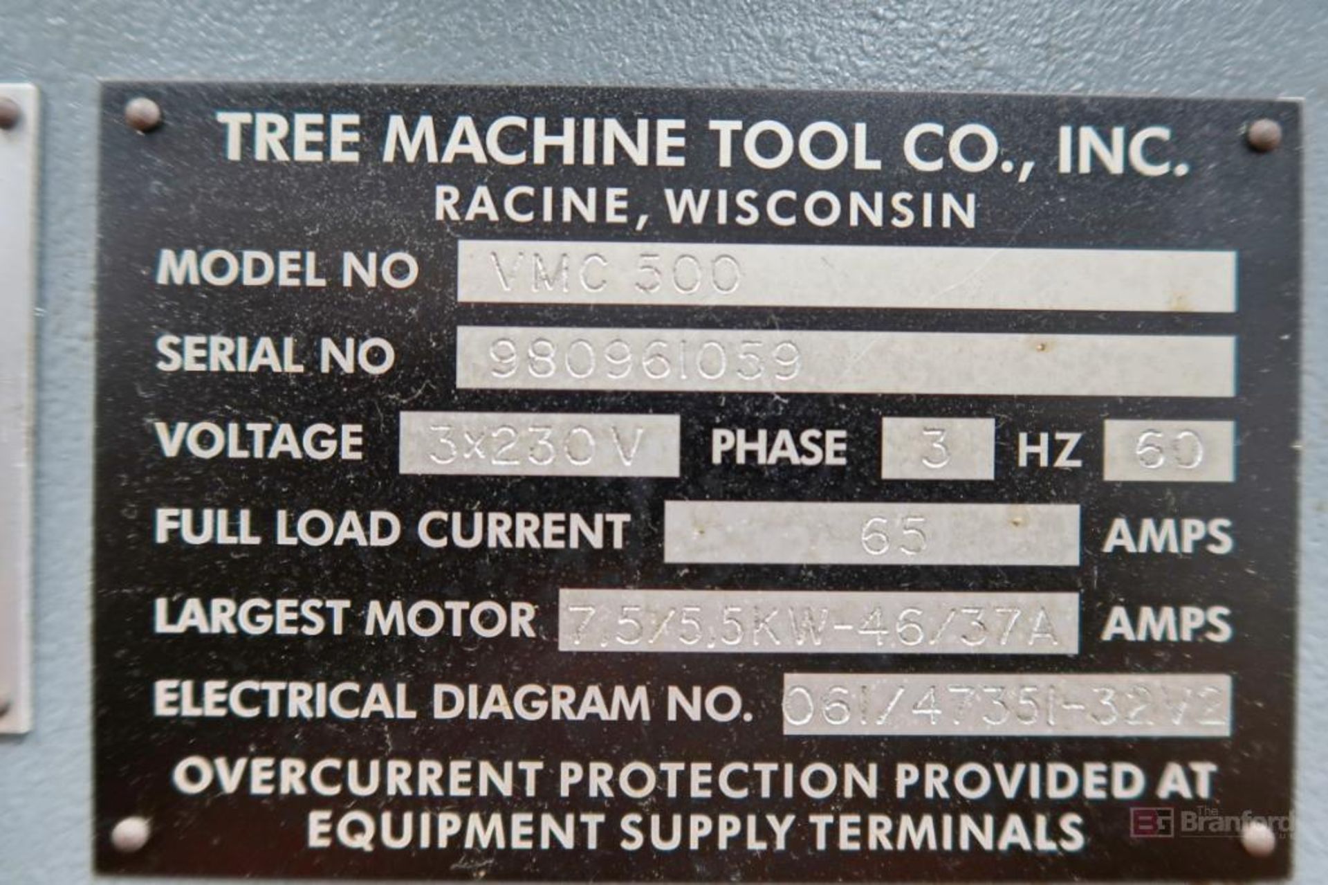 Tree ZPS VMC500 Vertical Machining Center - Image 10 of 14