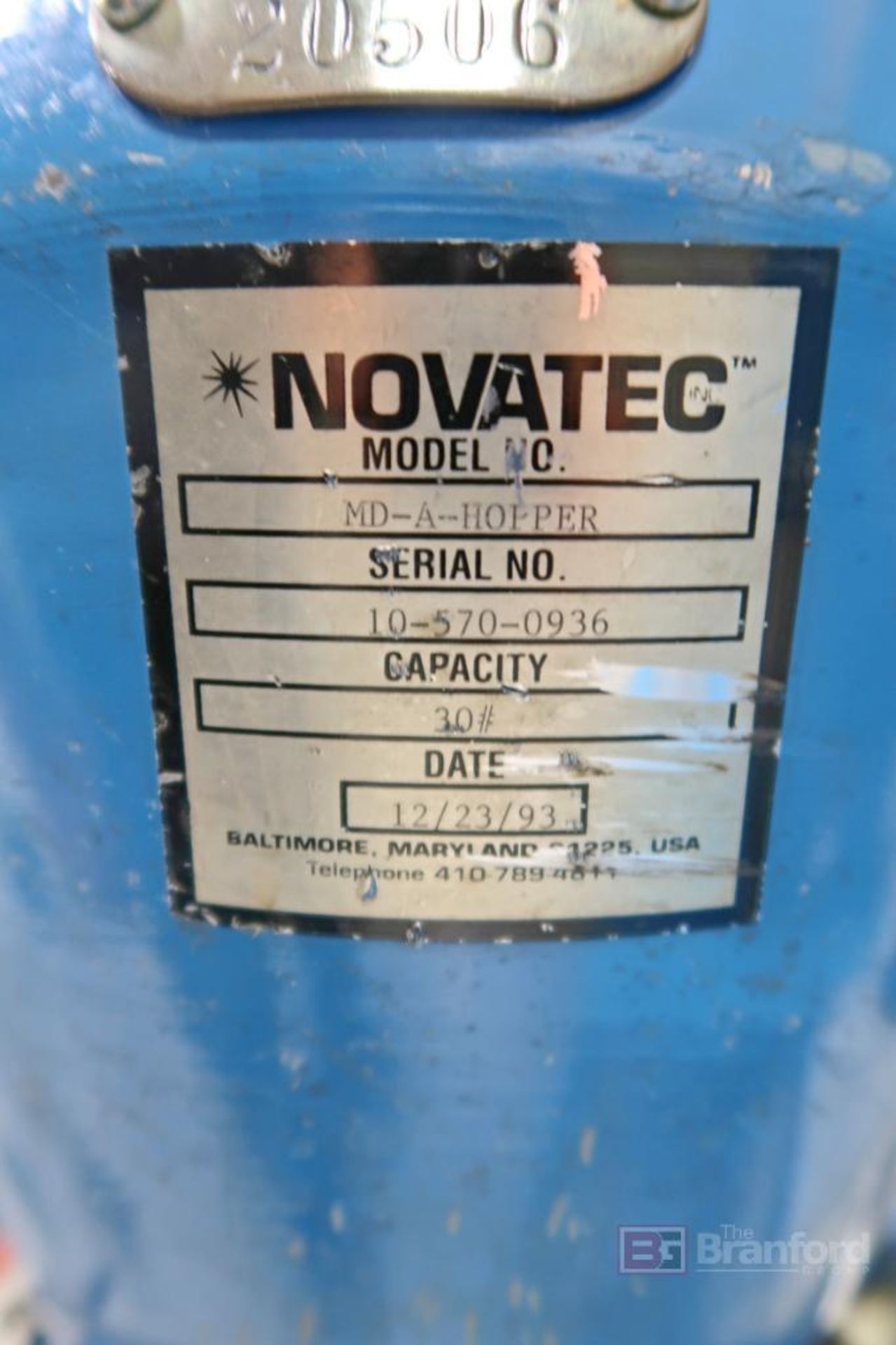 Novatec Dryer Model MD-25A w/ (2) 30-Lb Hoppers - Image 8 of 10