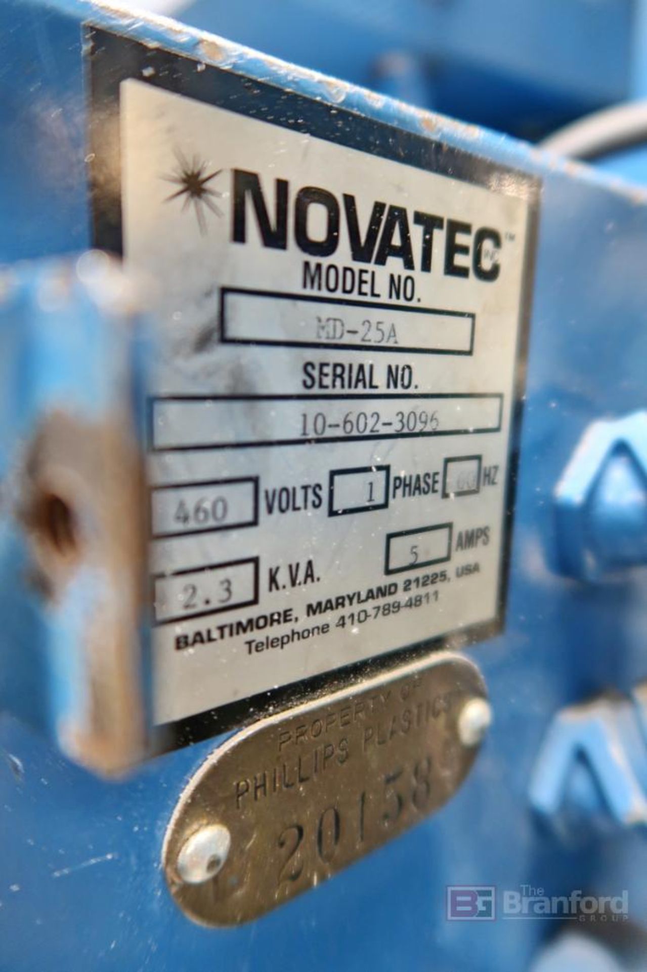 Novatec Dryer Model MD-25A w/ (2) 30-Lb Hoppers - Image 4 of 10