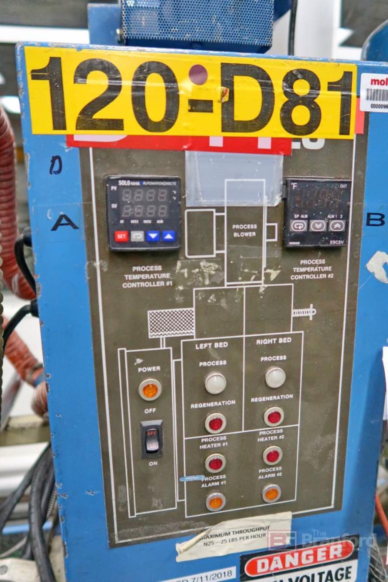 Novatec Dryer Model MD-25A w/ (2) 30-Lb Hoppers - Image 3 of 10