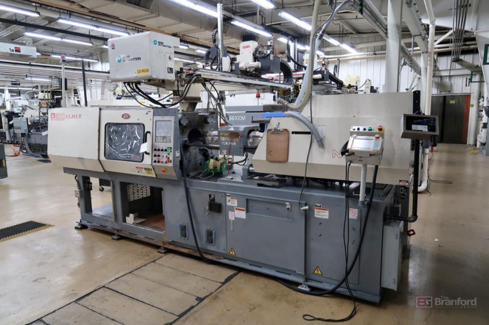 Nissei ES2000 120-Ton x 4.7-Oz Electric Injection Molding Machine w/ Robot - Image 2 of 14