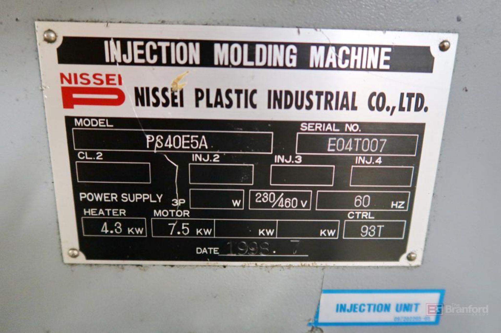 Nissei PS40E5A 40-Ton x 1.9-Oz Injection Molding Machine - Image 11 of 11