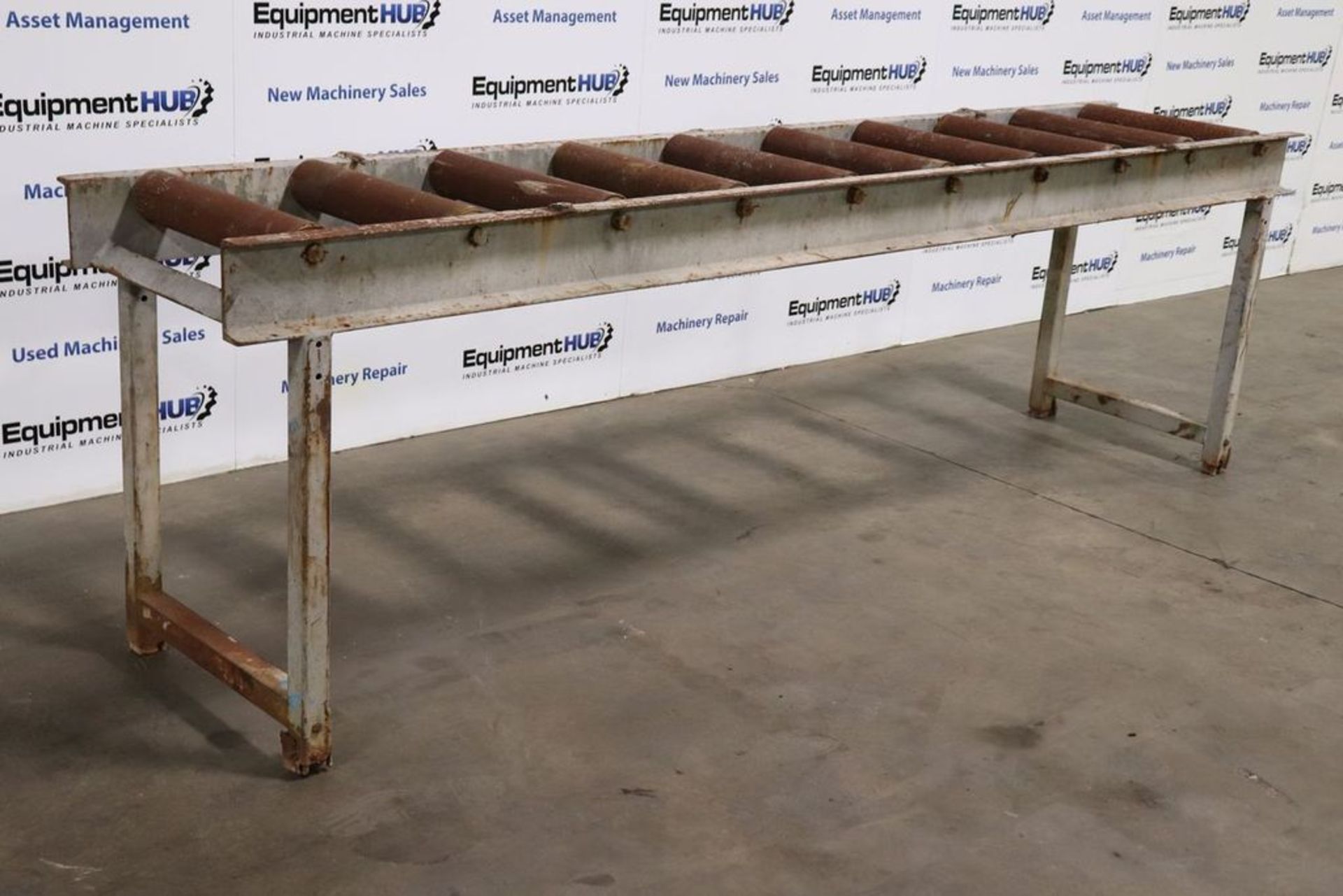 10′ L x 23-3/4″ W Heavy Duty Gravity Roller Conveyor - Image 3 of 8