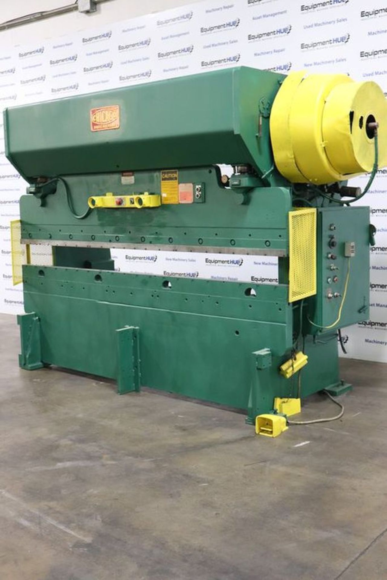 Chicago Dreis & Krump 810-L 90 Ton x 10′ Mechanical Press Brake w/ Air Clutch & Brake - Image 2 of 17