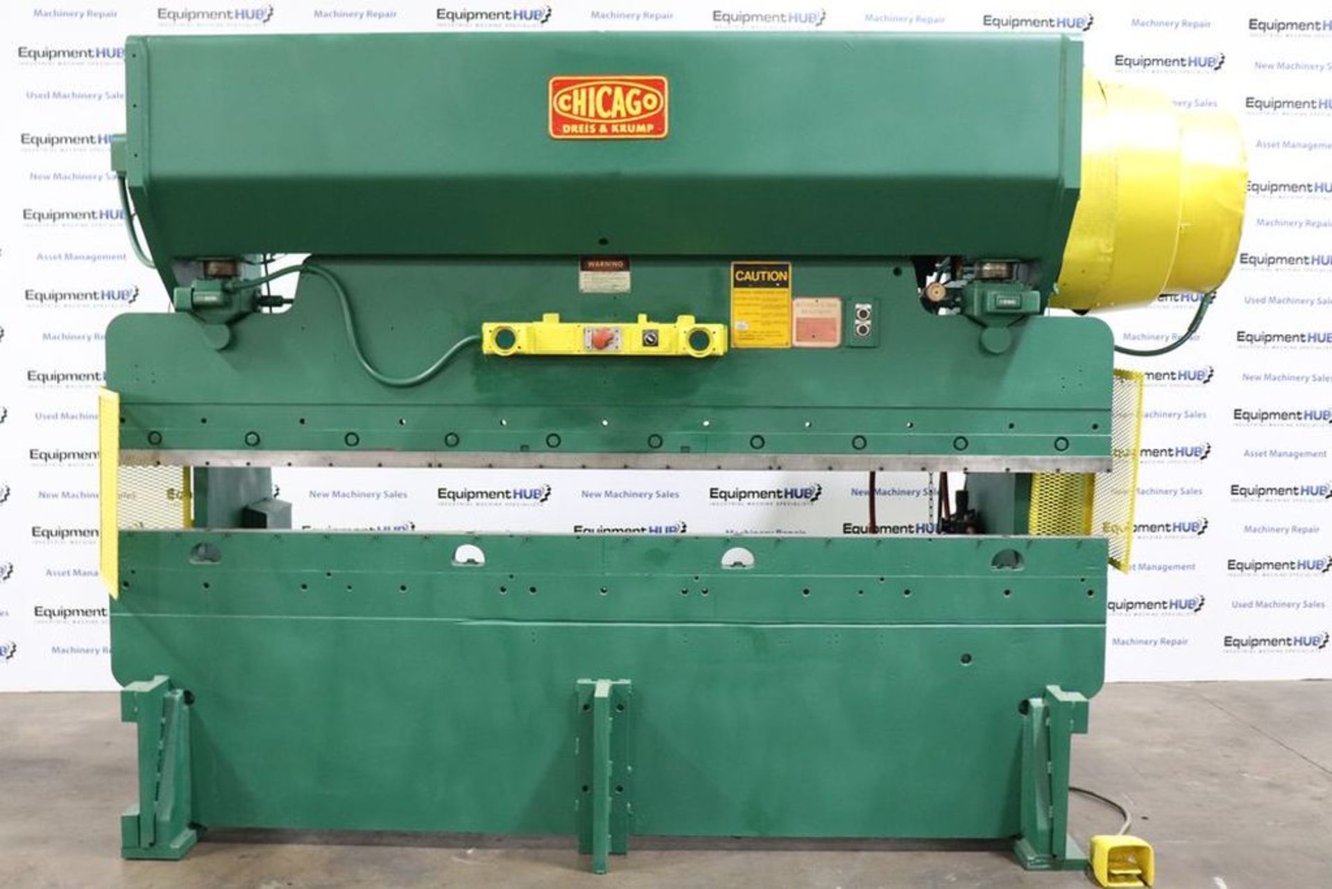 Chicago Dreis & Krump 810-L 90 Ton x 10′ Mechanical Press Brake w/ Air Clutch & Brake