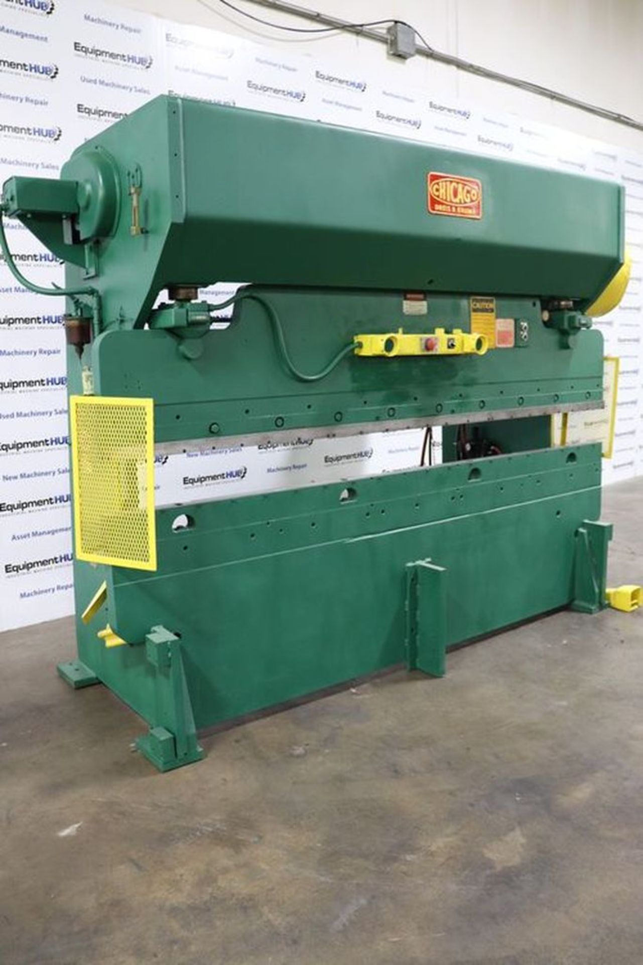 Chicago Dreis & Krump 810-L 90 Ton x 10′ Mechanical Press Brake w/ Air Clutch & Brake - Image 3 of 17