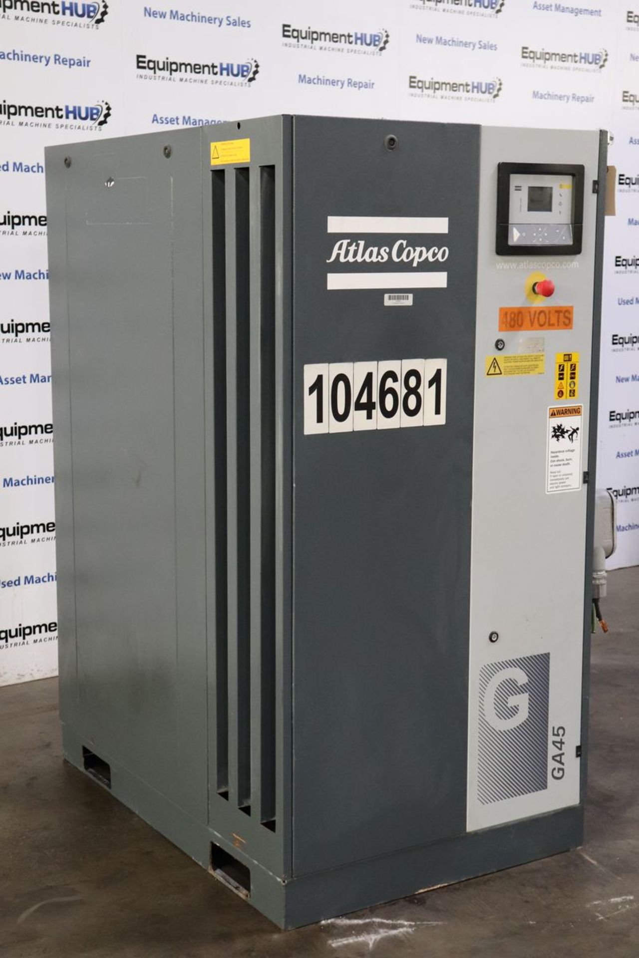 2018 Atlas Copco GA45 60HP Rotary Screw Air Compressor - Image 2 of 15