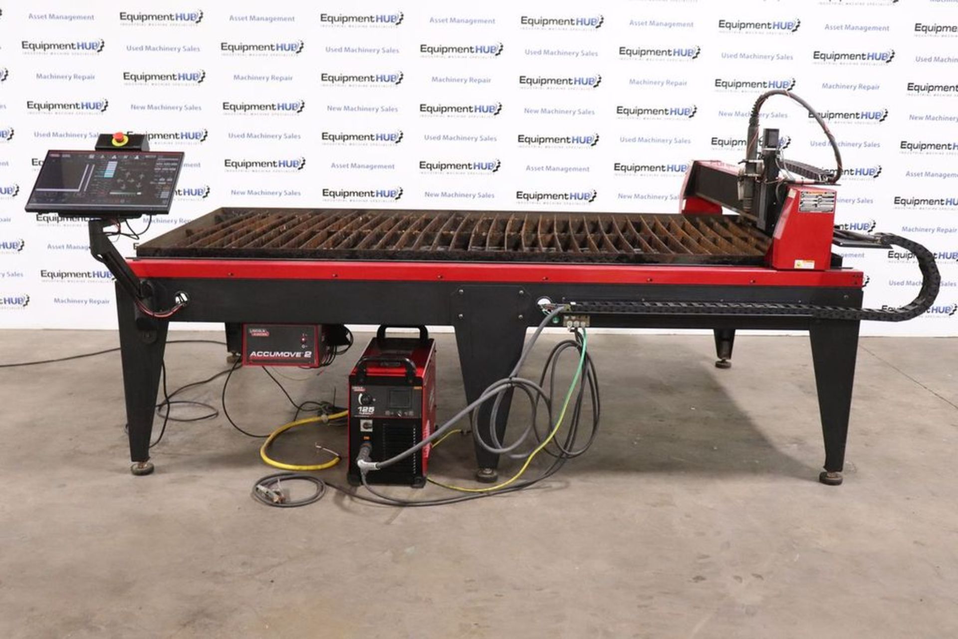 2018 Lincoln Torchmate 4800 4′ x 8′ CNC Cutting Table with FlexCut 125 Amp Plasma Cutter Source - Image 2 of 21