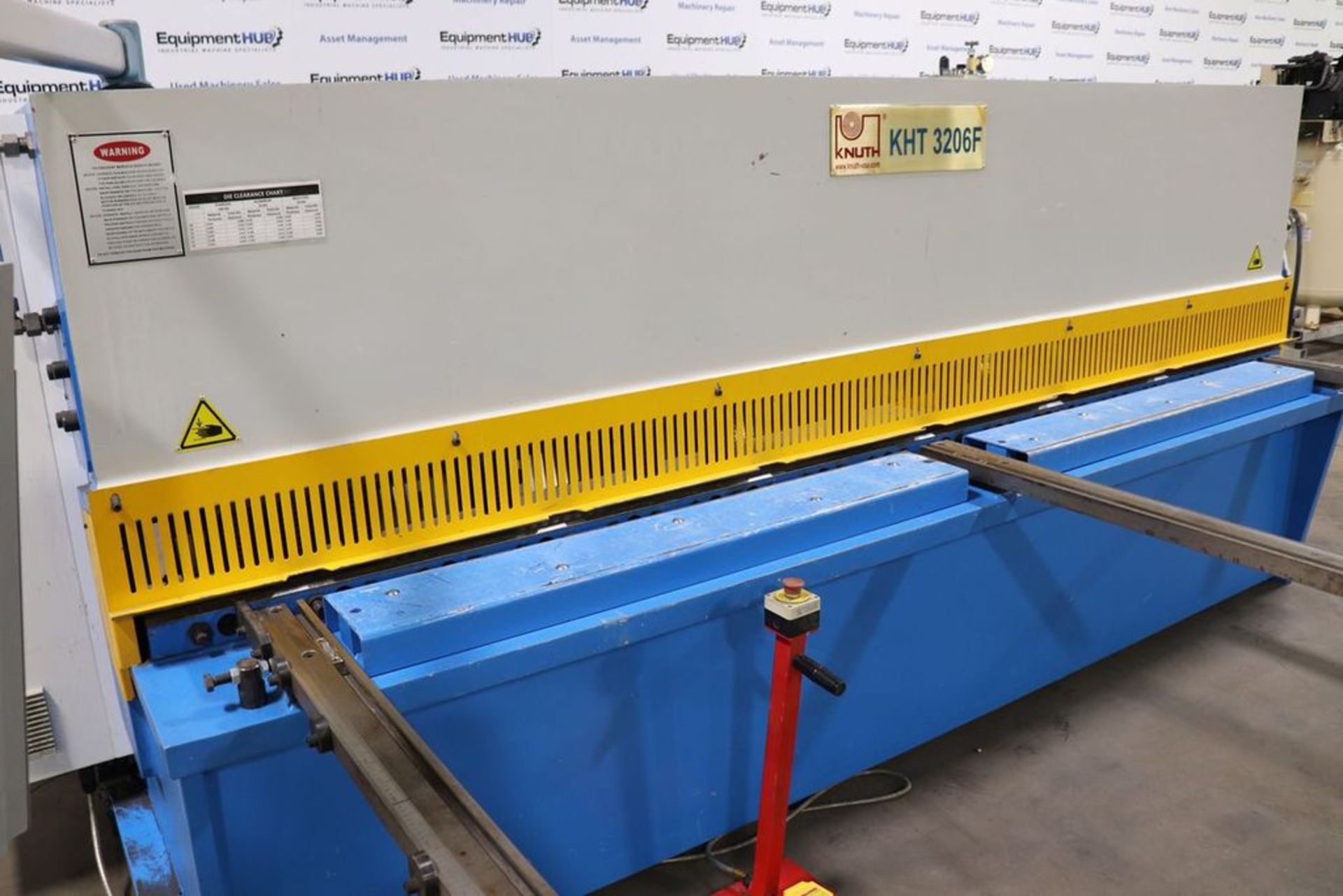 2012 Knuth KHT 3206F 6mm (.24") x 3200mm (125.98") Hydraulic Shear w/ NC Controlled Back Gauge - Image 8 of 19