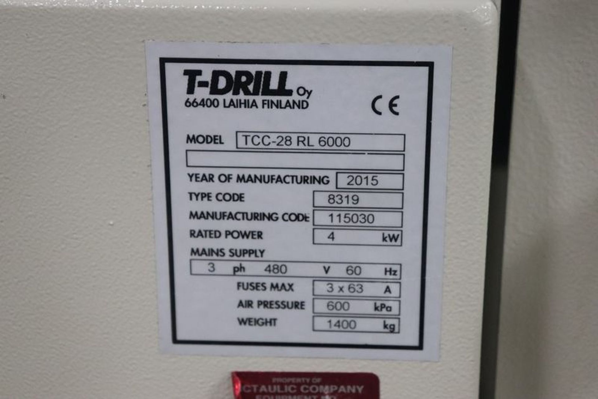 2015 T-Drill TCC-28-RL 6000 Automatic High Production Tube Pipe Cutting Machine - Image 7 of 19