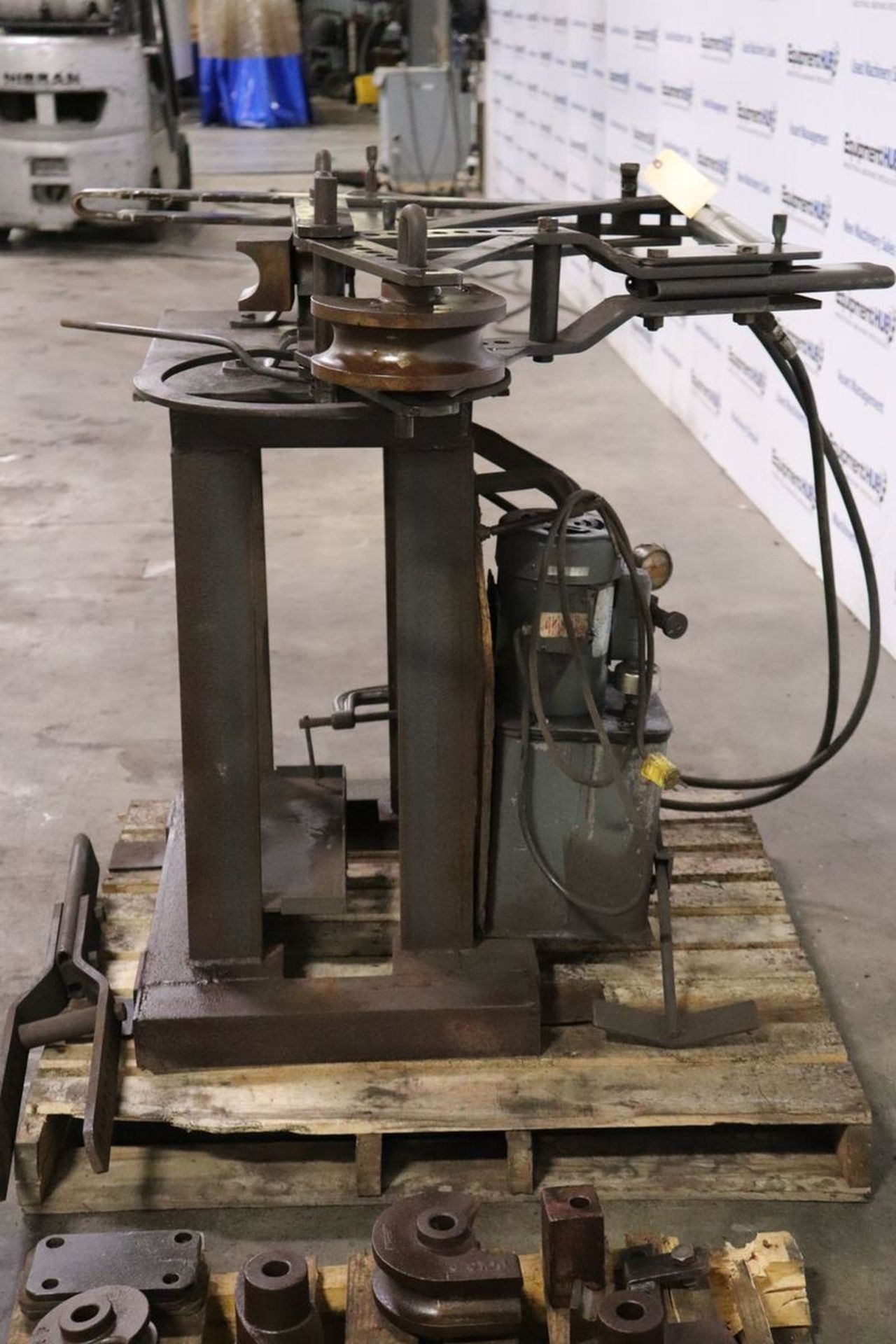 Hossfeld No. 2 Hydraulic Universal Iron Tube Pipe Bender w/ Tooling - Image 11 of 15