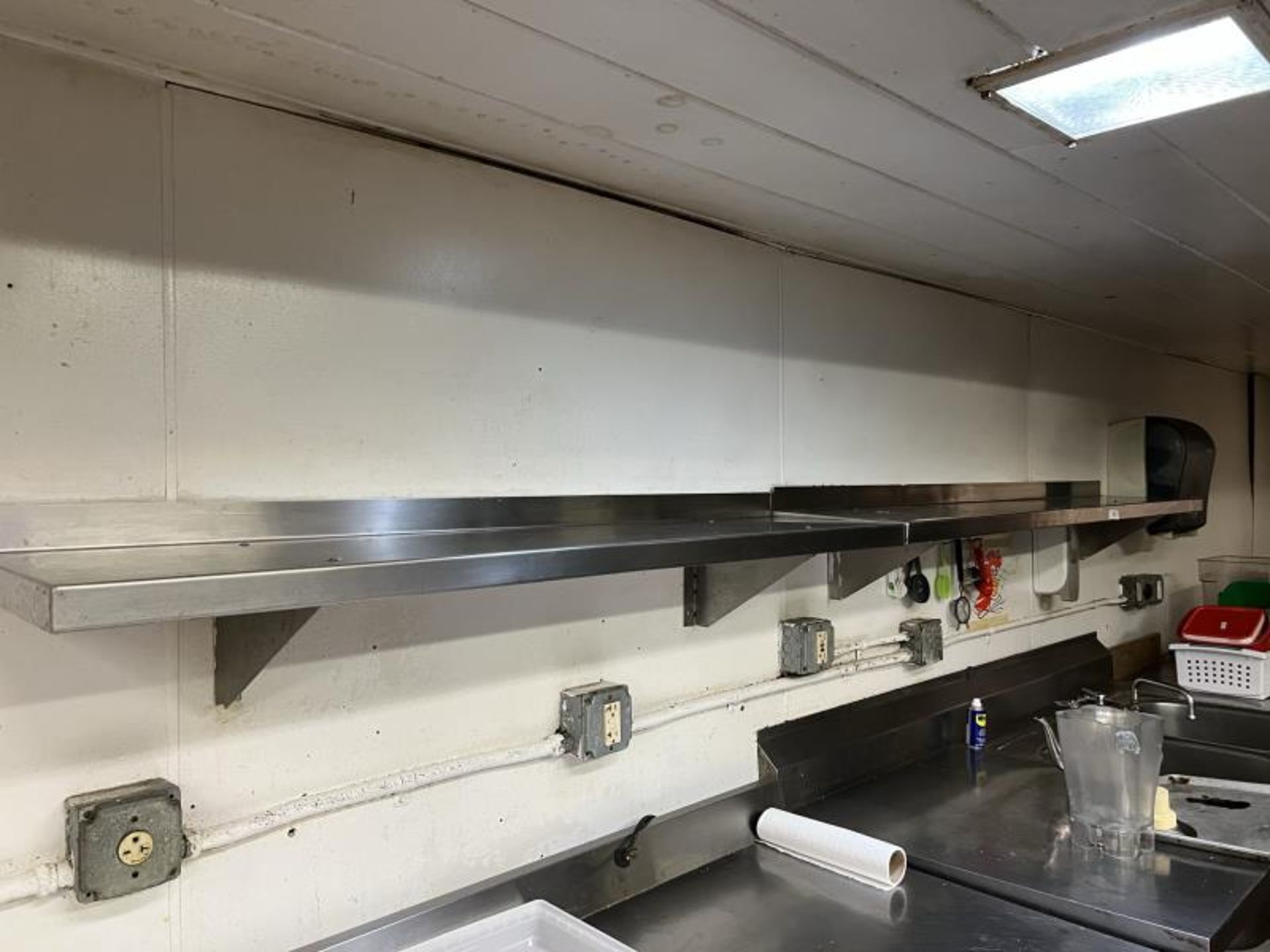 Stainless Steel Wall Mouthed Shelf in 2 Sections, 4.5' & 6' in Main Kitchen - Image 2 of 7