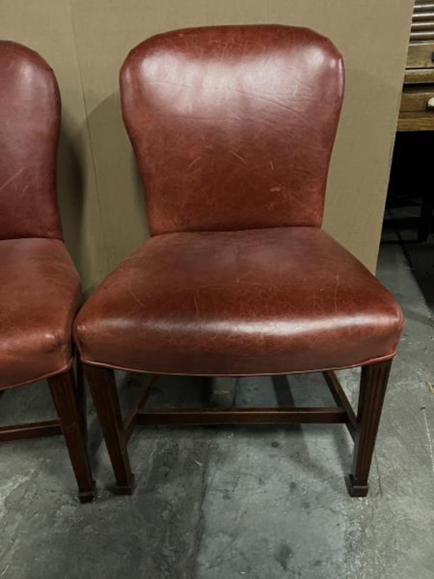 Pair of Red Vinyl Chairs; Located in Mill Building - Image 6 of 20