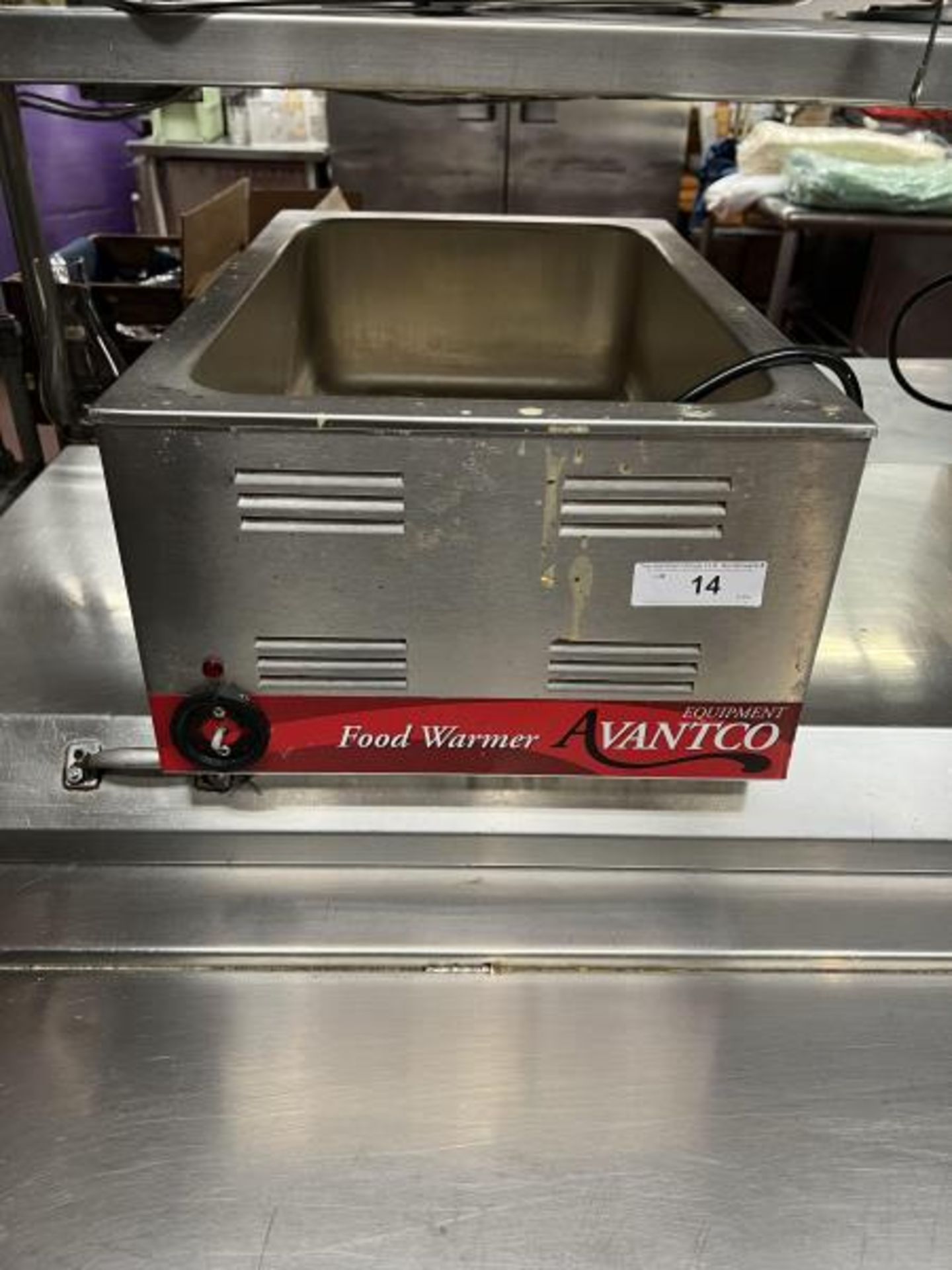 Avantco Equipment Food Warmer Missing Knob, Main Kitchen