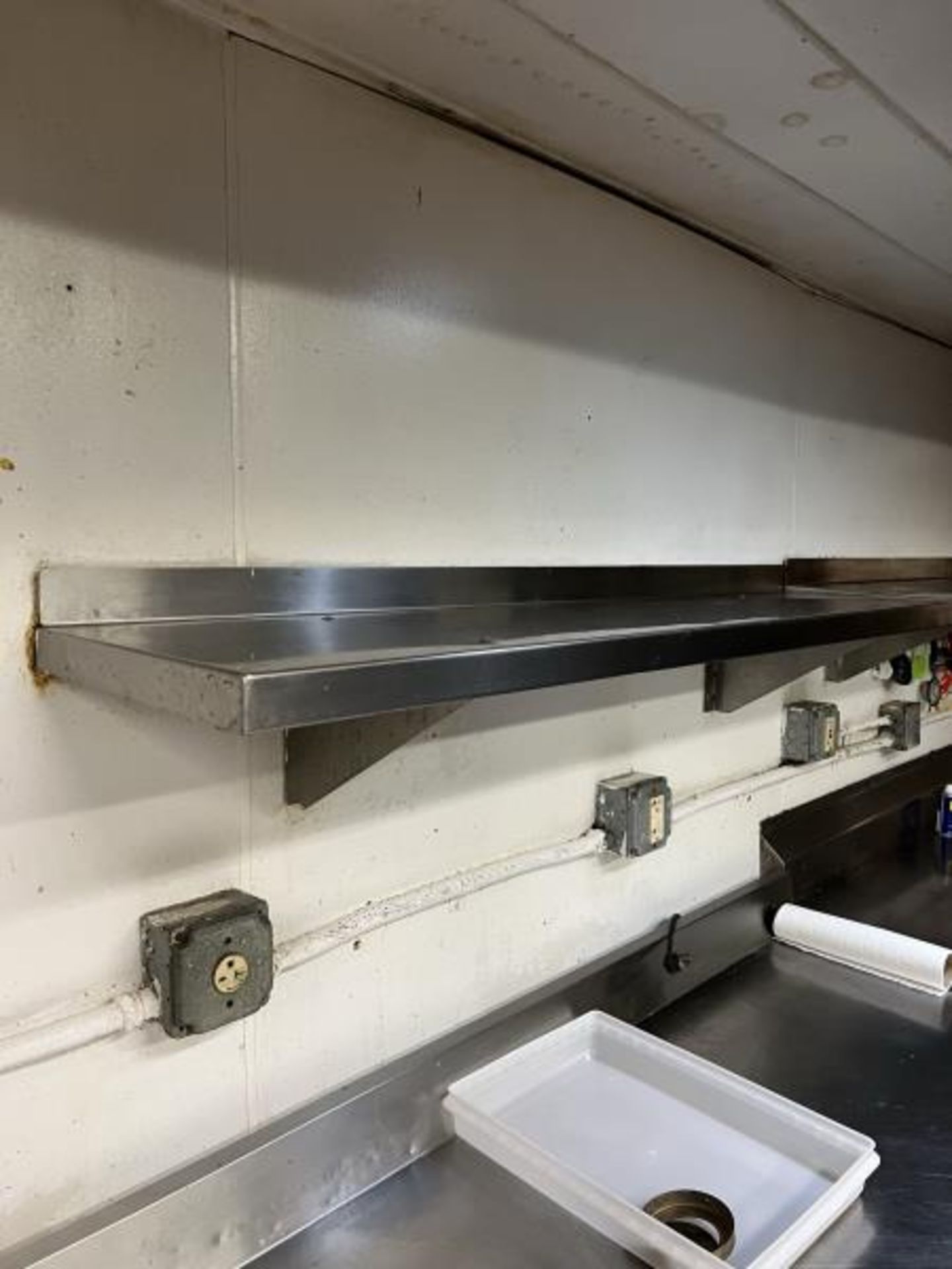 Stainless Steel Wall Mouthed Shelf in 2 Sections, 4.5' & 6' in Main Kitchen - Image 3 of 7