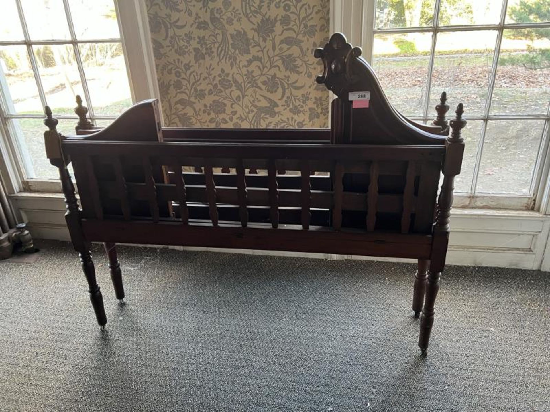 Victorian Folding Crib with Slates Seaport, in Green House - Image 28 of 30