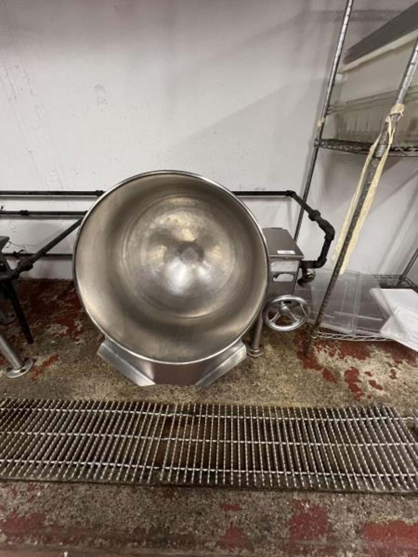 Stainless Steel Steam Kettle 27" Diameter Located in Basement Kitchen - Image 4 of 4