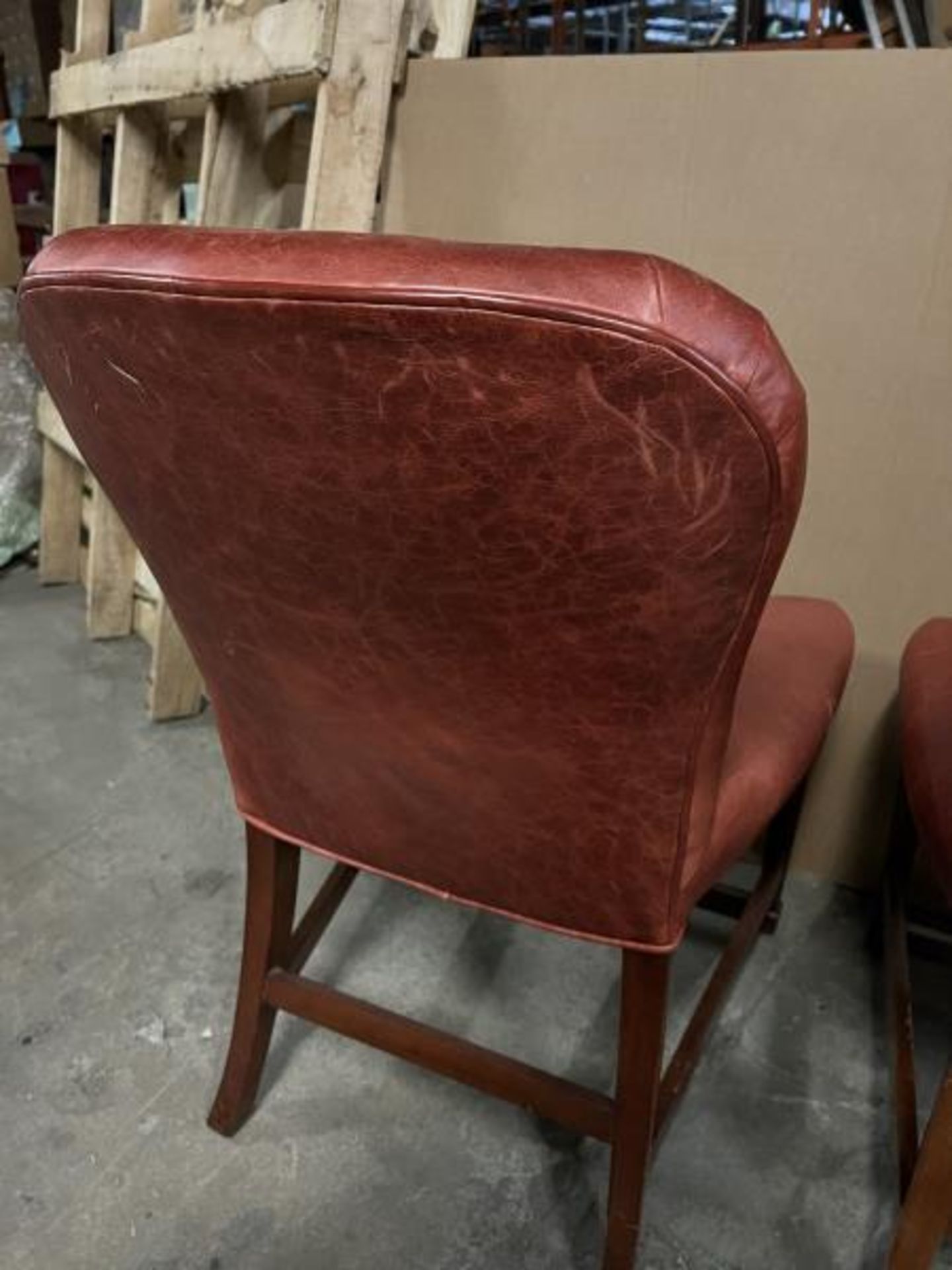 Pair of Red Vinyl Chairs; Located in Mill Building - Image 16 of 20
