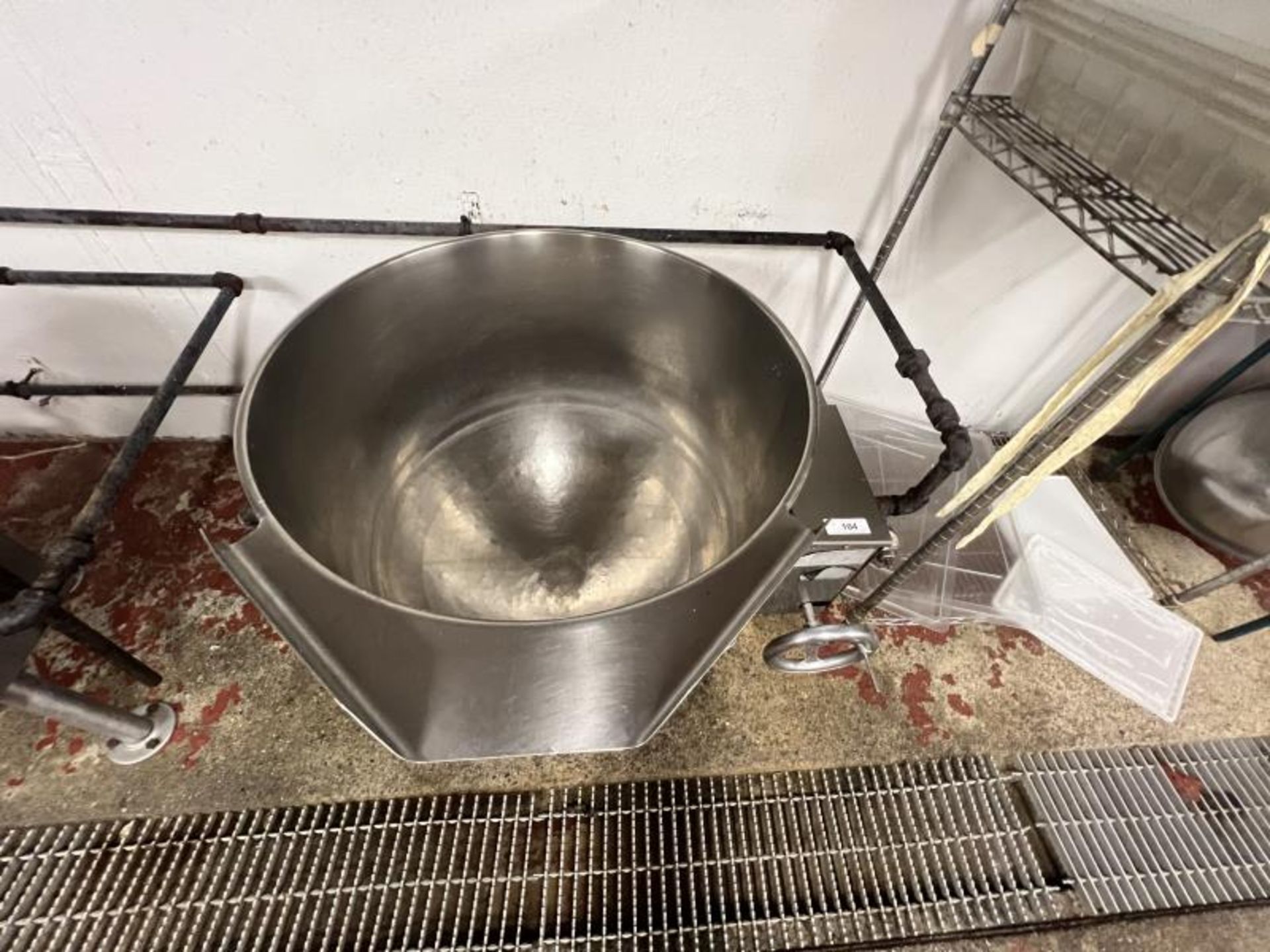 Stainless Steel Steam Kettle 27" Diameter Located in Basement Kitchen - Image 3 of 4
