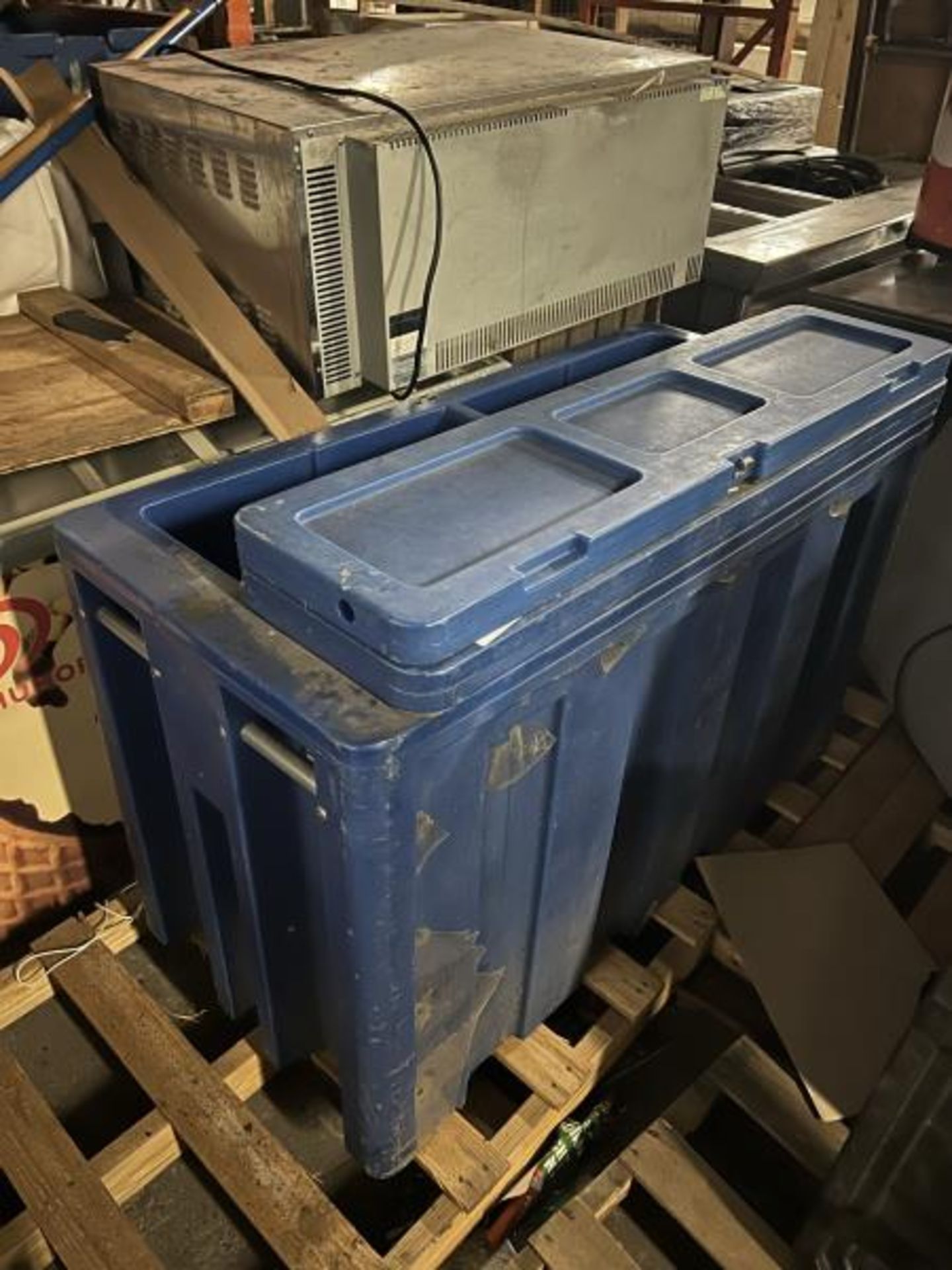 Large Blue Plastic Ice Cooler on Casters; Located in Mill Building - Image 2 of 2