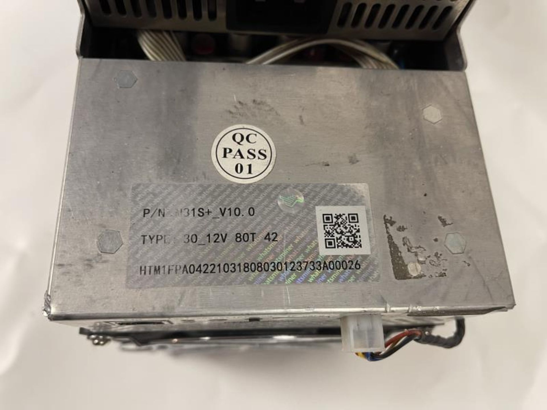 MicroBT WhatsMiner Bitcoin Server M: WhatsMiner M31S+_V100, TYPE: 30_12V, 80T 42 - Image 3 of 9